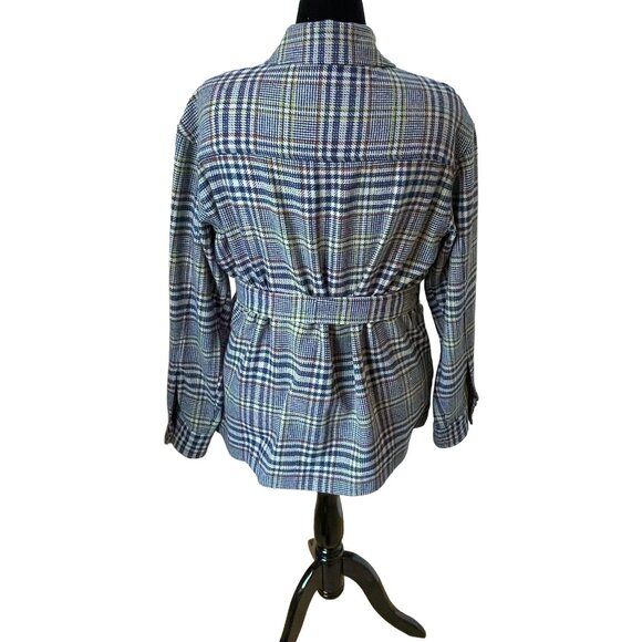 Pendleton Wool Belted Shirt Jacket — West End Plaid Shacket XL NWT - Picture 3 of 14
